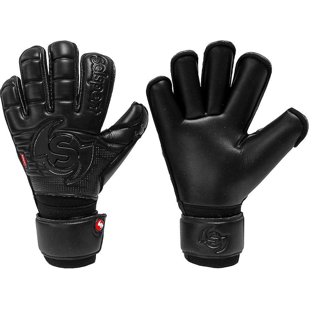 Selsport Wrappa Classic Black (Pro strap) Goalkeeper Gloves Size