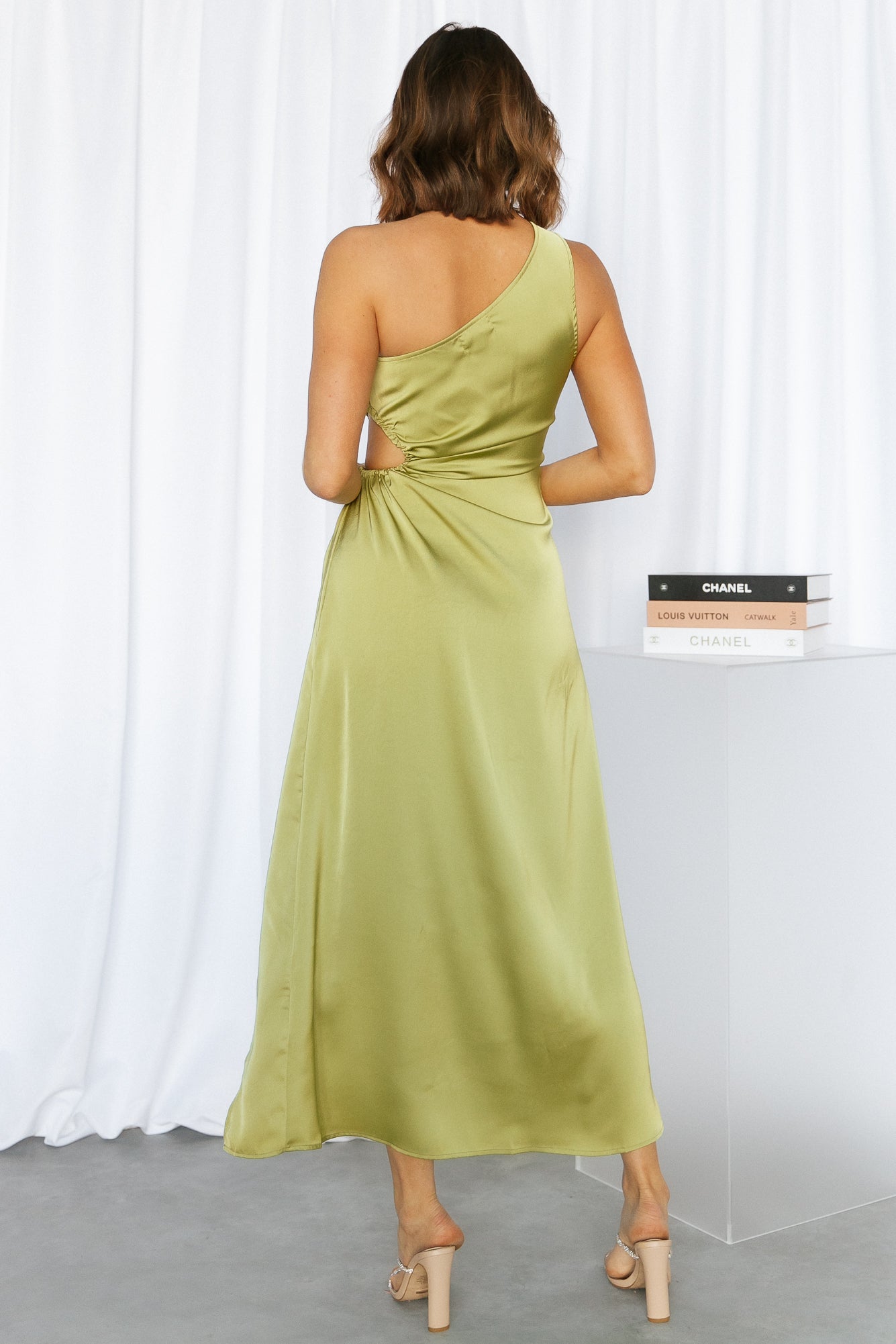 London Air Midi Dress Green