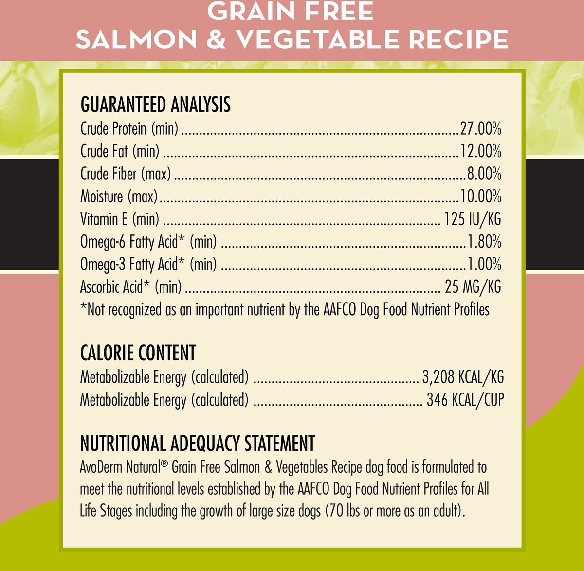 AvoDerm Grain-Free Salmon and Vegetables Recipe Dry Dog Food