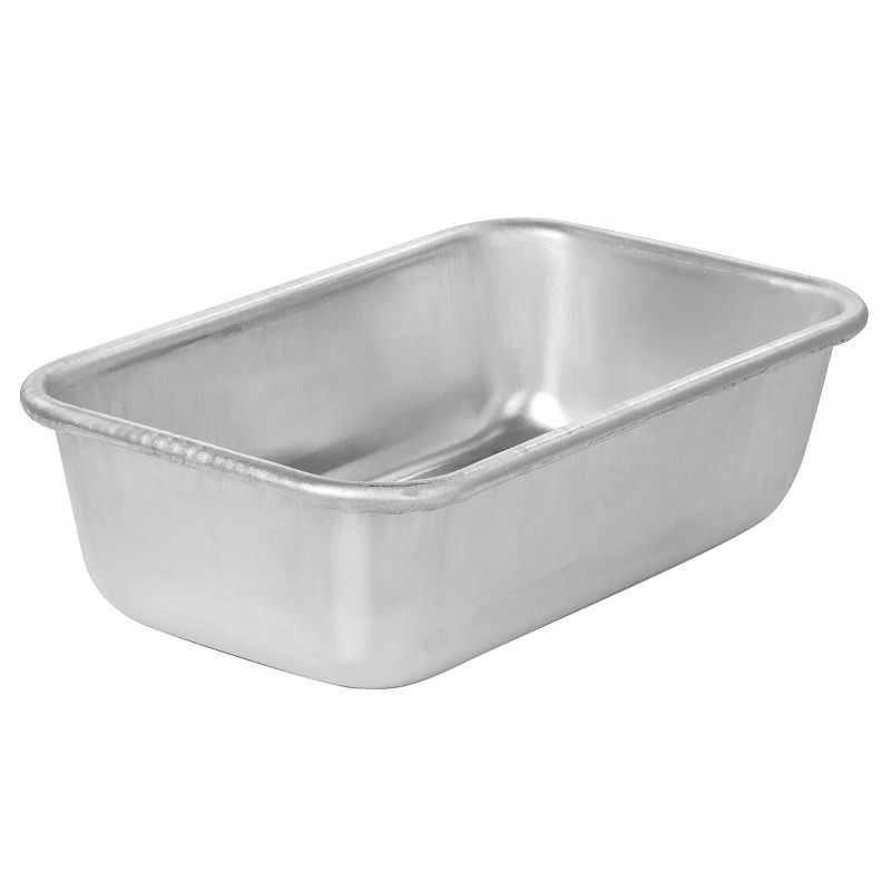 Oster Cocina Baker's Glee 9 Inch x 5.3 Inch Aluminum Rectangle Loaf Pan in Silver