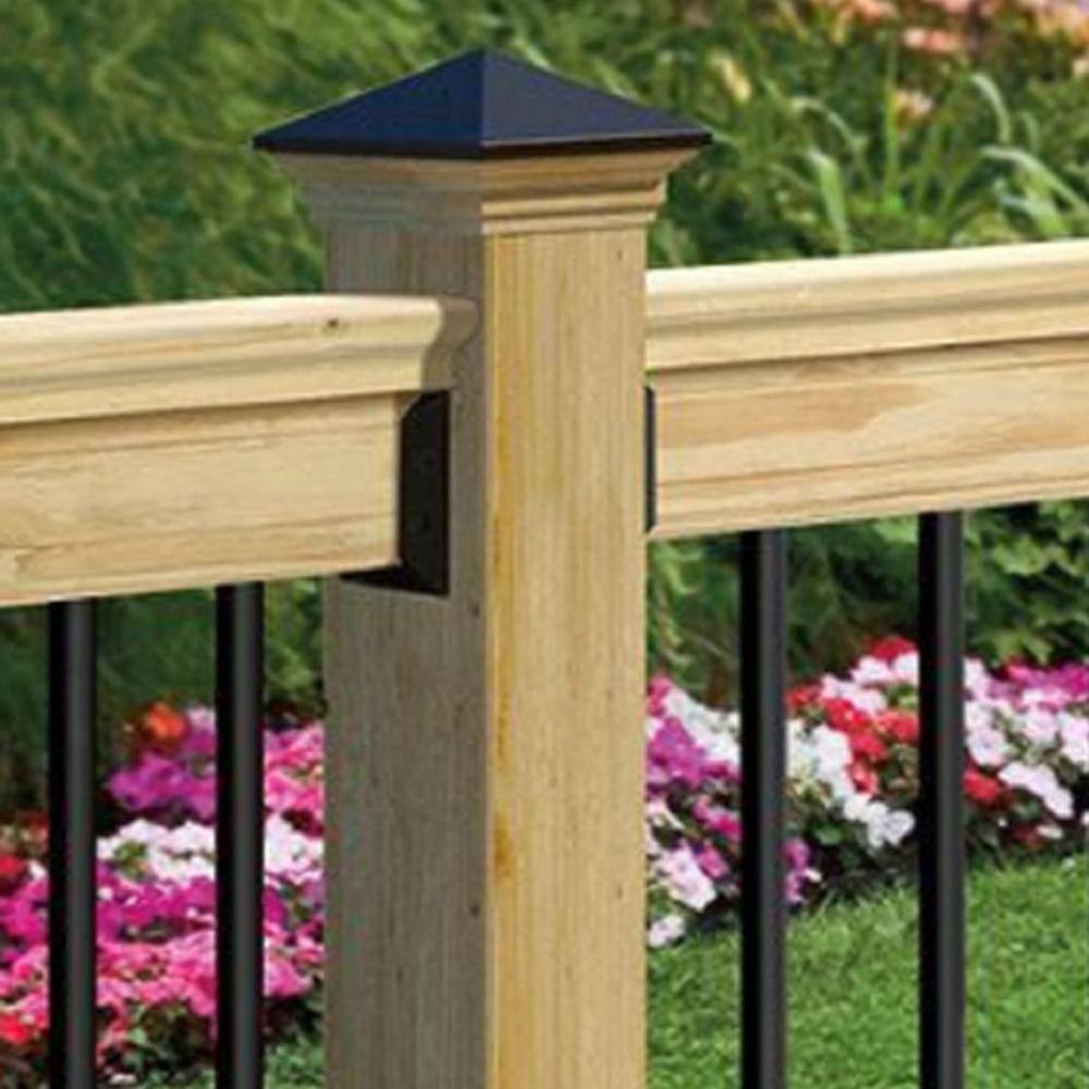 ProWood 72 in. x 32.5 in. Pressure-Treated Southern Yellow Pine Pre-assembled Aluminum Balusters Rail Kit 162629