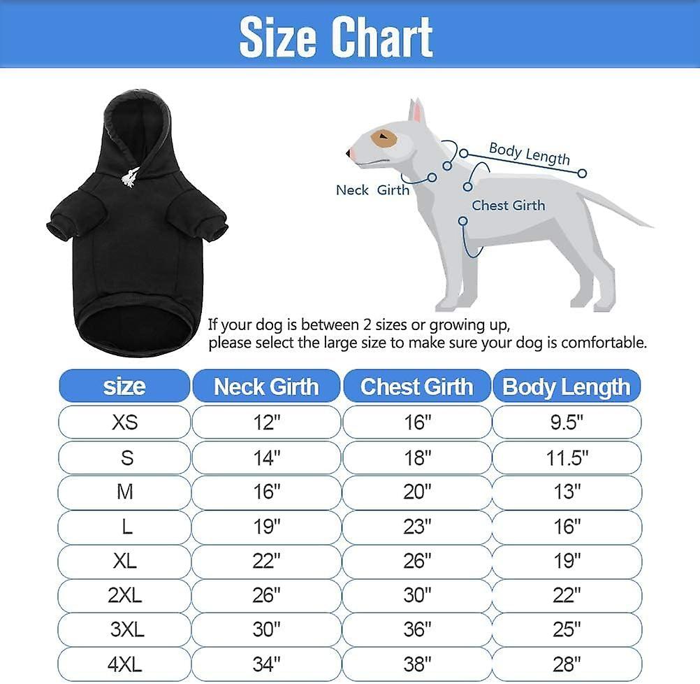 Dog Hoodie Pet Clothes - Security Printed Pet Sweaters With Hat Soft Cotton Coat Winter For Small Dogs Cats Puppy - Small