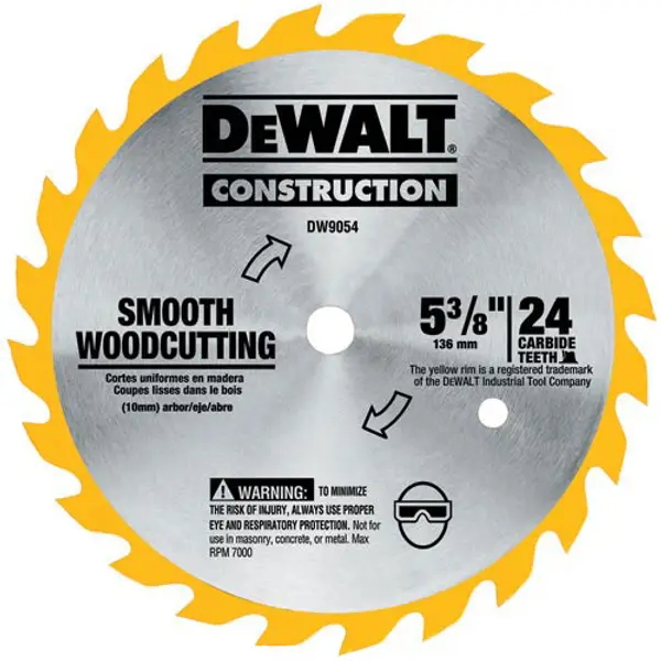 DEWALT 5-3/8 24T Circular Saw Blade