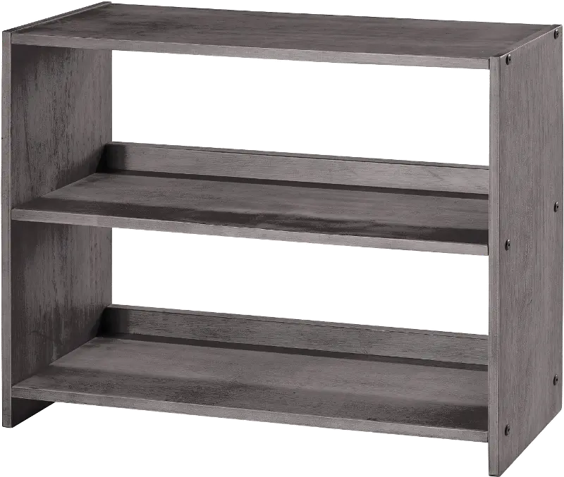 Louver Antique Gray Small Loft Bookcase