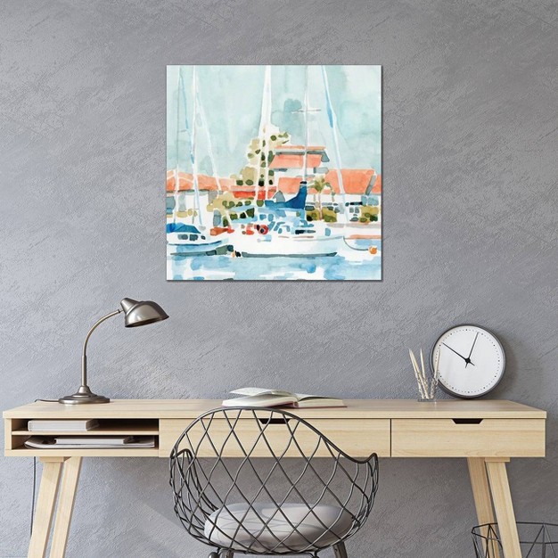 Beach Town Summer I By Emma Caroline Unframed Wall Canvas Icanvas