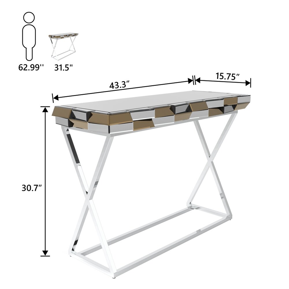 43 inch Contemporary Console Table Sofa Table