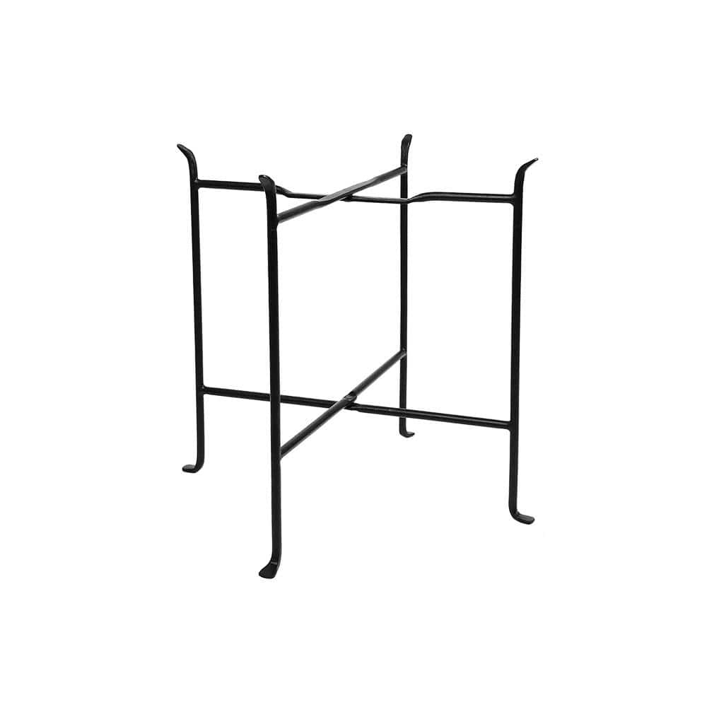 Achla Designs 19.5 in. Tall Black Powder Coat Iron Indoor/Outdoor Short Folding Floor Stand CWI-04