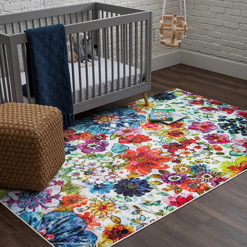 Mohawk® Home Prismatic Blossoms Rainbow Recycled EverStrand Area Rug