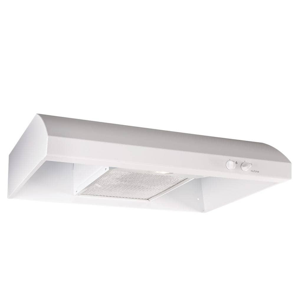 BroanNuTone AR1 Series 30 in 270 Max Blower CFM 4Way Convertible UnderCabinet Range Hood with Light in White