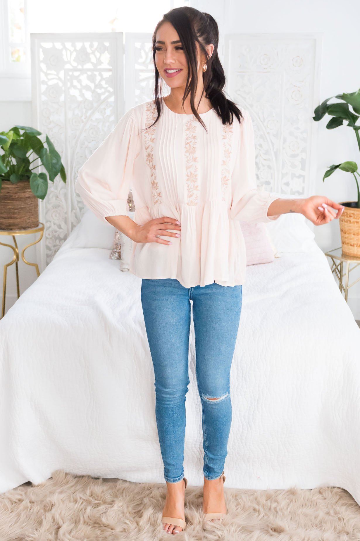 Spring Has Sprung Modest Blouse