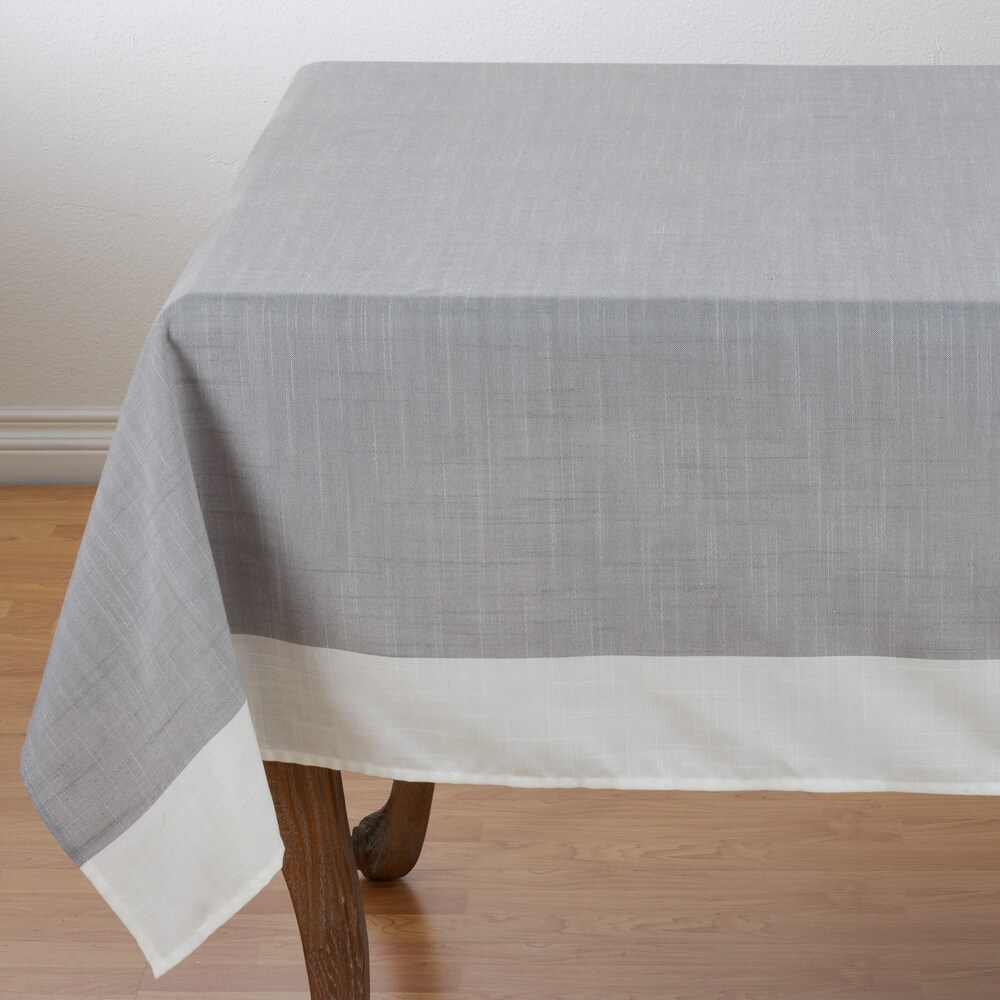Poly Tablecloth with Banded Border