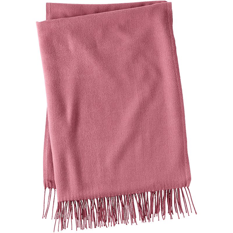 Lands' End CashTouch Herringbone Throw