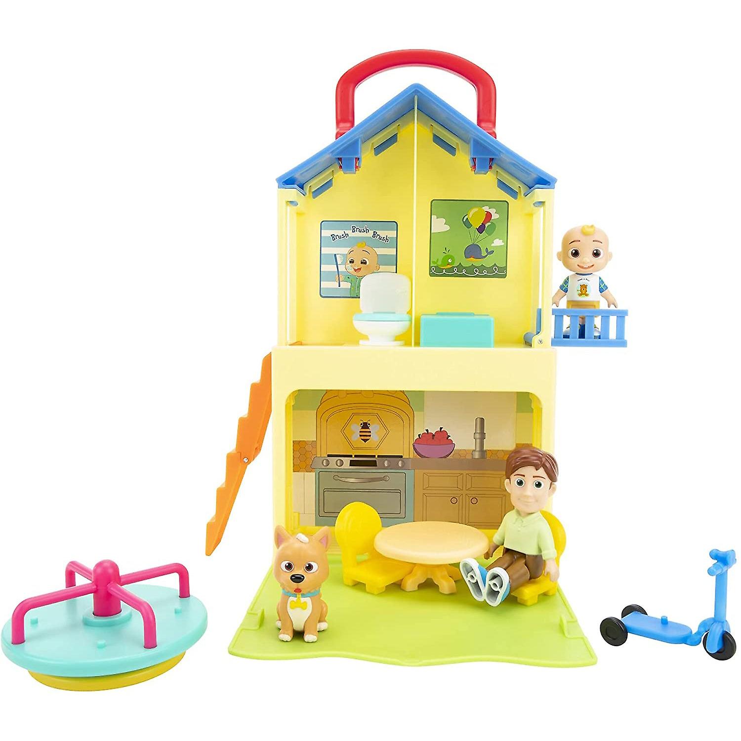 Cocomelon deluxe pop n' play house transforming playset