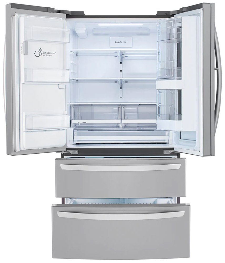 LG 28 Cu. Ft. Stainless Steel Smart InstaView Door-In-Door Double Freezer Refrigerator With Craft Ice