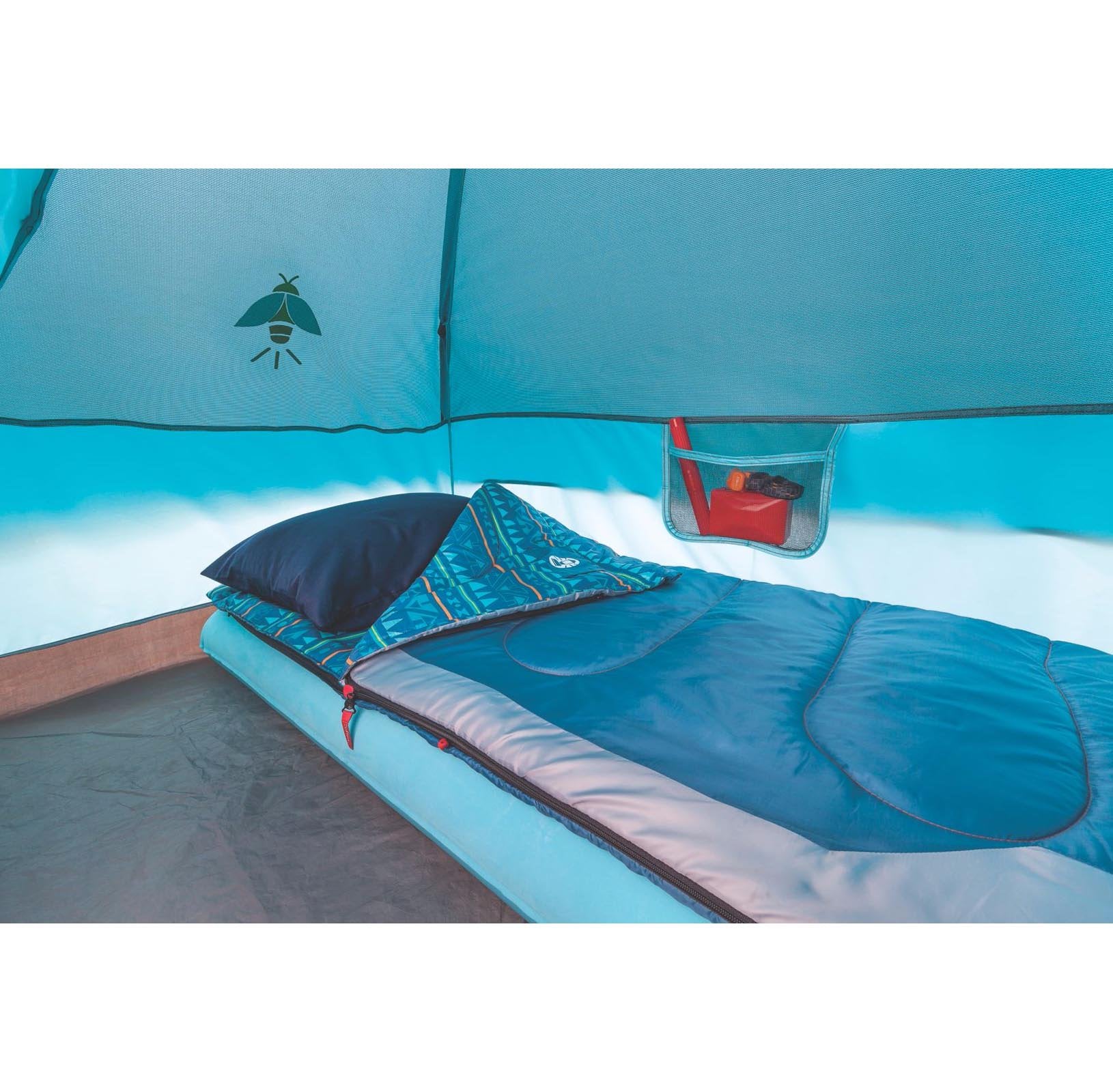 Coleman Wonder Lake Glow in the Dark Dome 4' x 7' Youth Tent， 1 Room， Teal