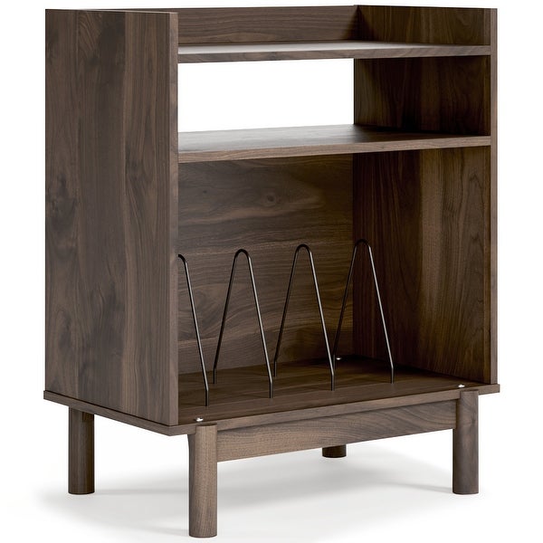 Calverson Mocha Turntable Accent Console