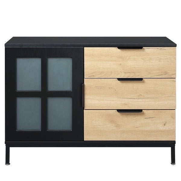 Classic Black Brown Wood Storage Cabinet Dresser(39L*15.7W) - - 37939468