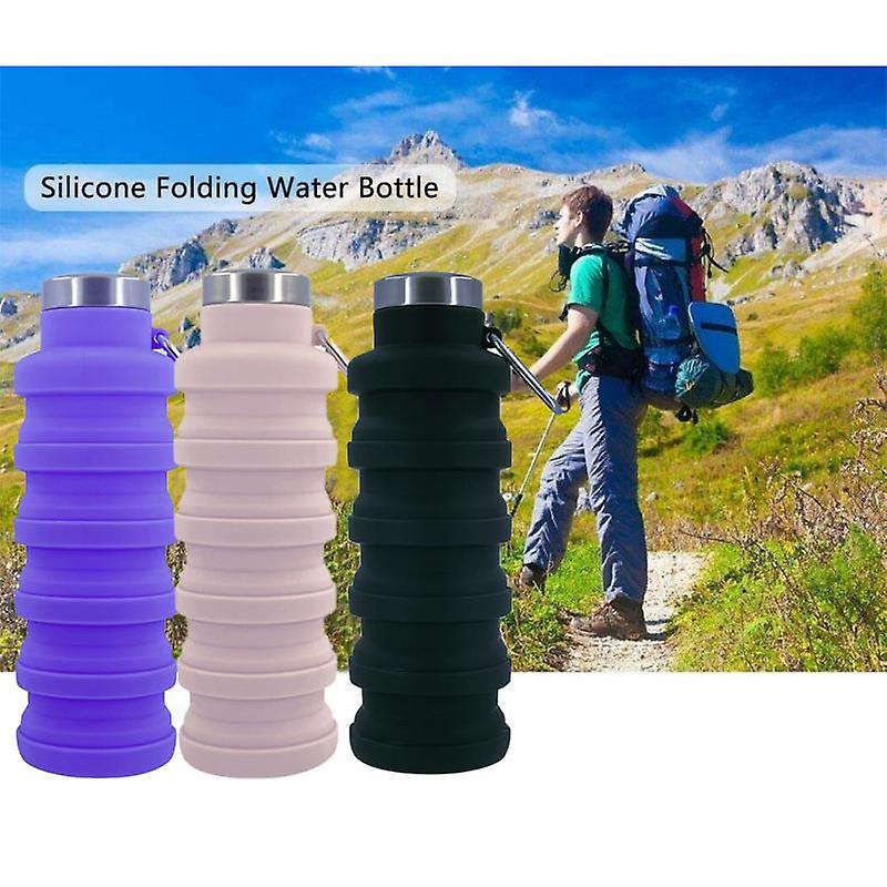 Outdoor Travel Sports Cup Bpa Free Folding Silicone Water Bottle Portable Retractable Drinking