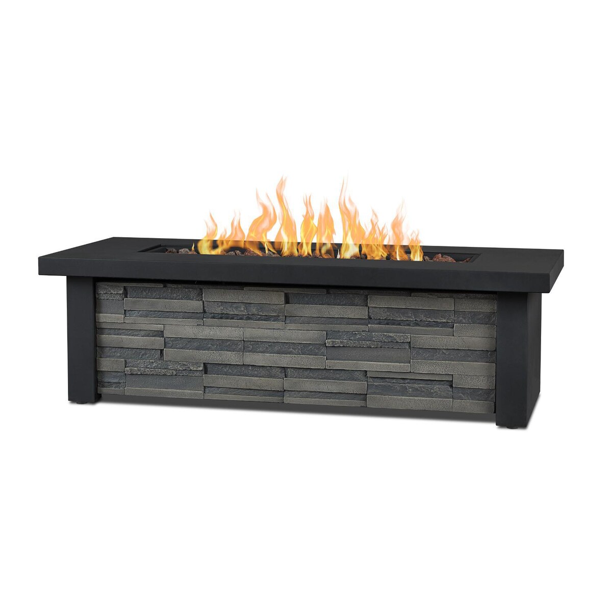 Lakeview Mysticwood 48-Inch Rectangle Natural Gas Fire Table