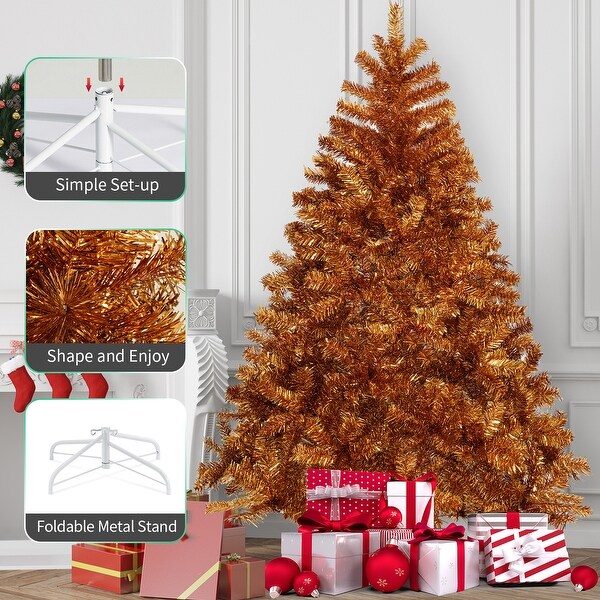 Artificial Christmas Trees With Foldable Metal Stand (6 / 7.5 / 9 ft.)