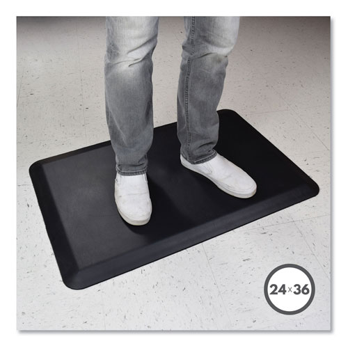 Deflecto Anti-Fatigue Mat | 36 x 24， Black | DEFAF2436PU