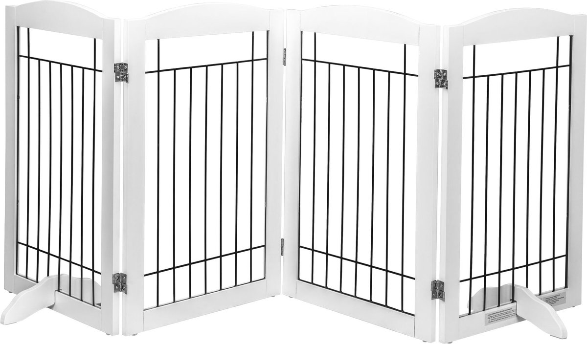 Spirich Freestanding Black Wire Dog Gate