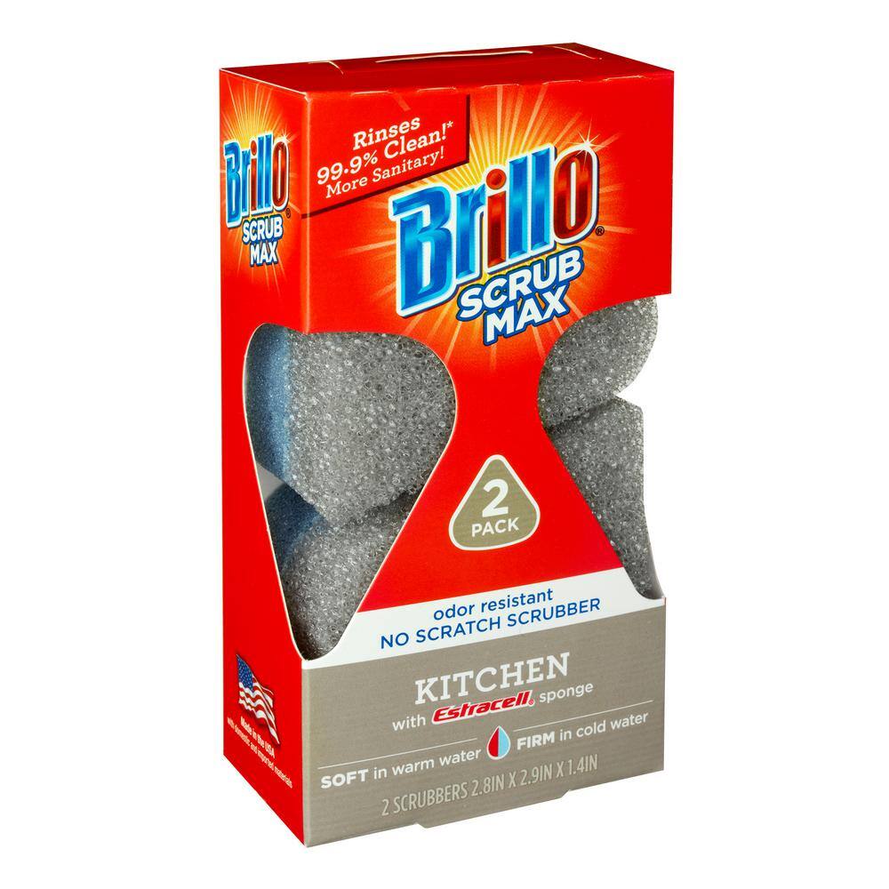 Brillo Scrub Max Kitchen Sponge (2-Count Case of 6) 24824