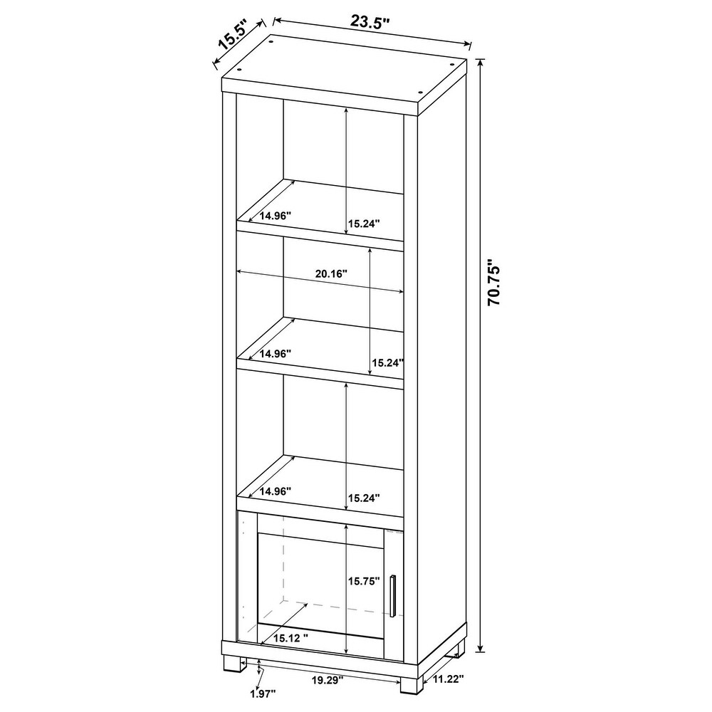 Coaster Furniture Sachin Media Tower With Storage Cabinet