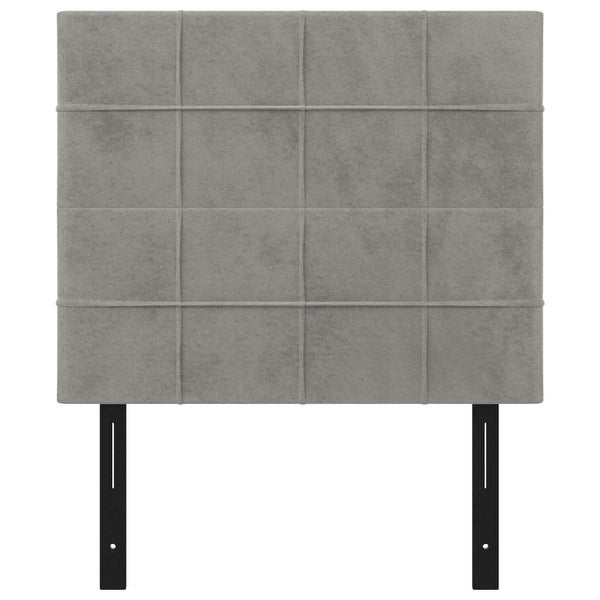 vidaXL Headboards 2 pcs Dark/Light Gray multisize Velvet - - 37421091