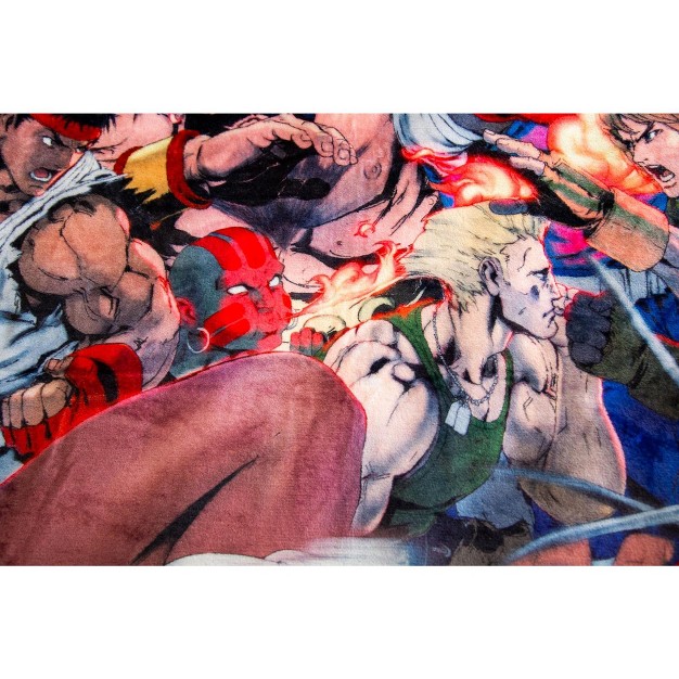 Just Funky Street Fighter Ii The World Warrior Fleece Throw Blanket 45 X 60 Inches