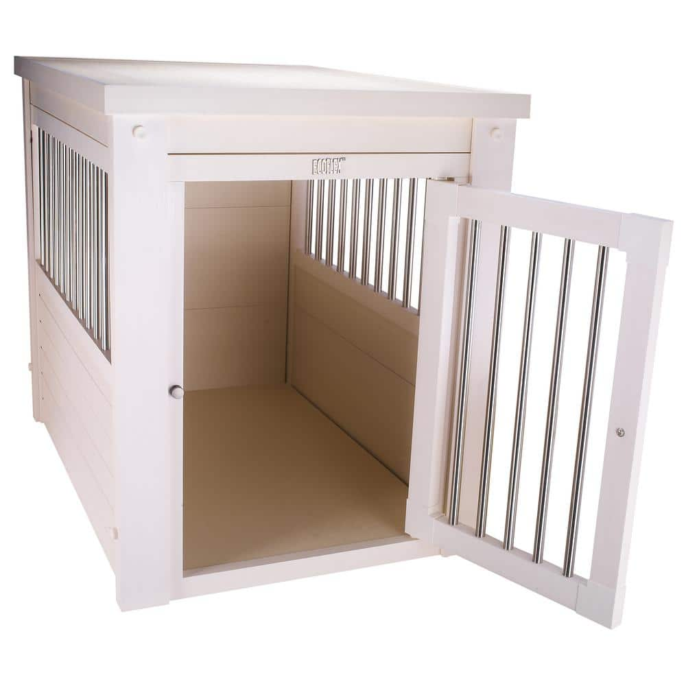 ecoFLEX Dog Crate - Antique White Medium EHHC404M