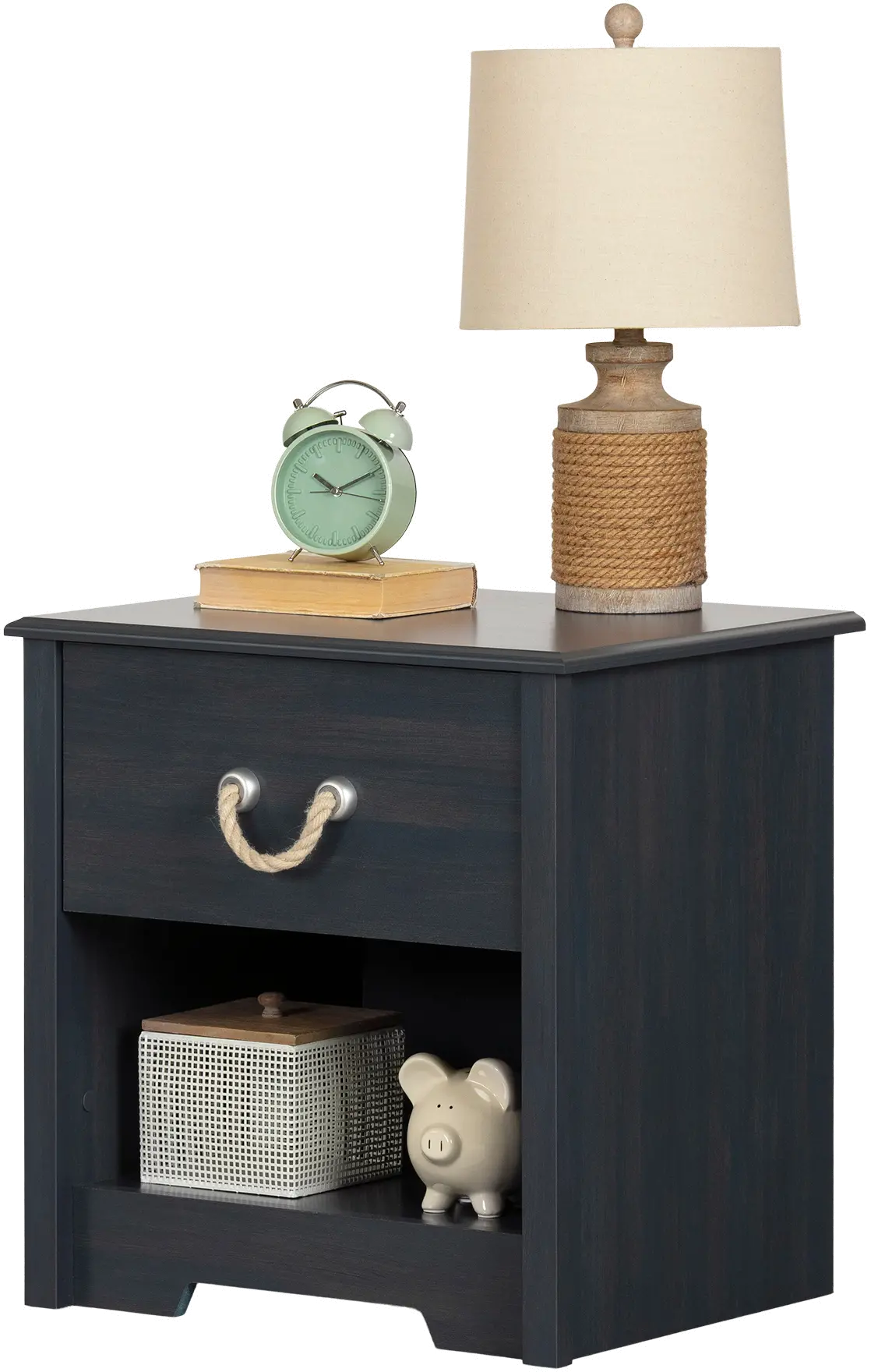 Navali Blue Nightstand - South Shore