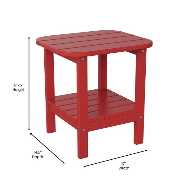 AllWeather Adirondack Style Patio Side Table