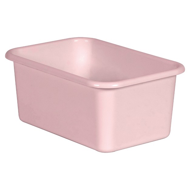 Teacher Created Resources Blush Small Plastic Storage Bin Pack Of 6