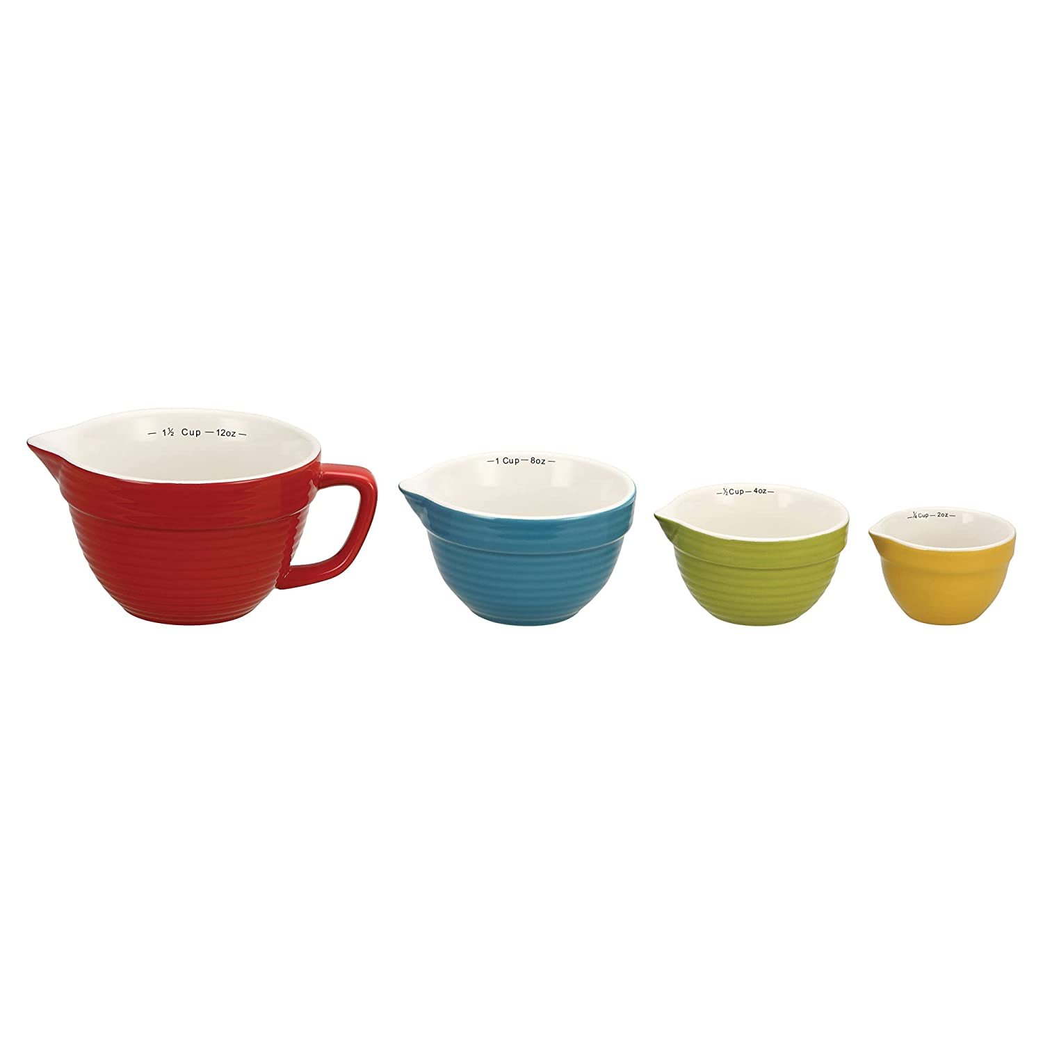 Creative Co-Op Set of 4 Bowl Shaped Measuring Cups