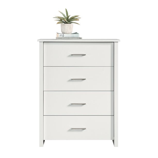 Mainstays Hillside 4-Drawer Dresser, White Finish