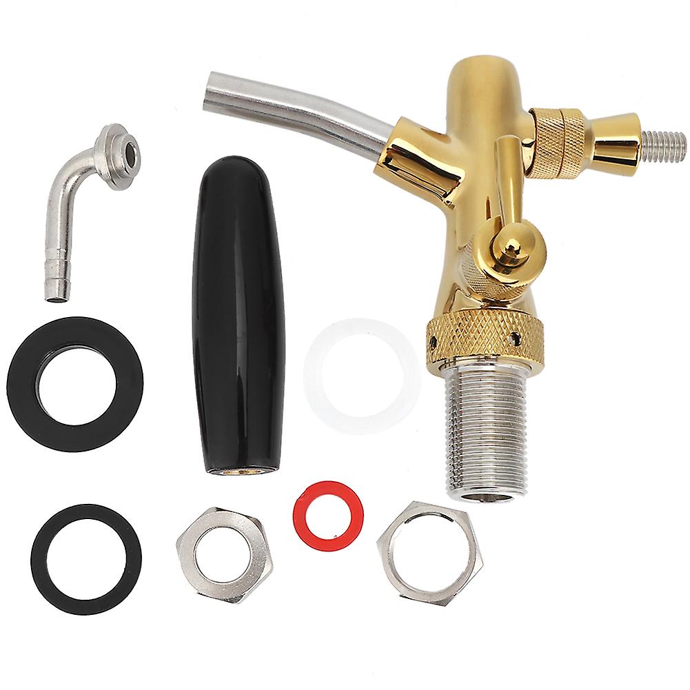 G5/8 Thread Adjustable Beer Tap Faucet Brass Stainless Steel Equipment For Home Bar Restaurants