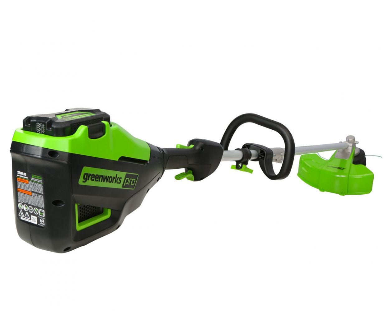 60V 16'' String Trimmer  Horizontal Blower Attachment Combo Kit w/ Battery，  Charger | Greenworks Tools