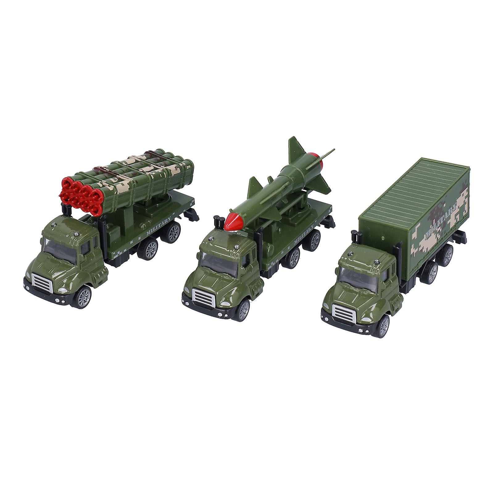 3 Pack 1:50 Diecast Military Toy Vehicles Alloy Metal Army Toys Model For Kids Boys Toddlerspull Back Military Car Set