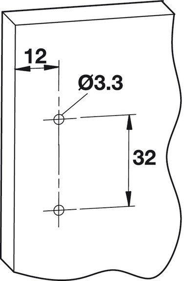 Hafele 344.75.051 Thin Panel Institutional Hinge  ...