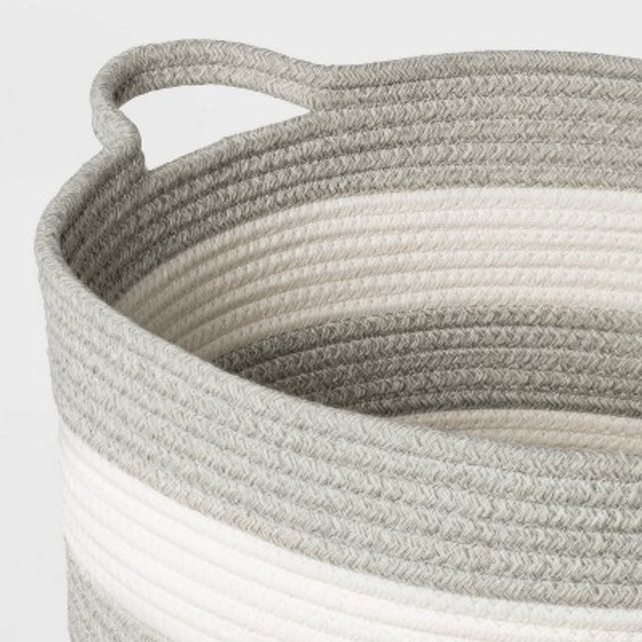 Extra Large Coiled Stripe Rope Gray - Pillowfort™