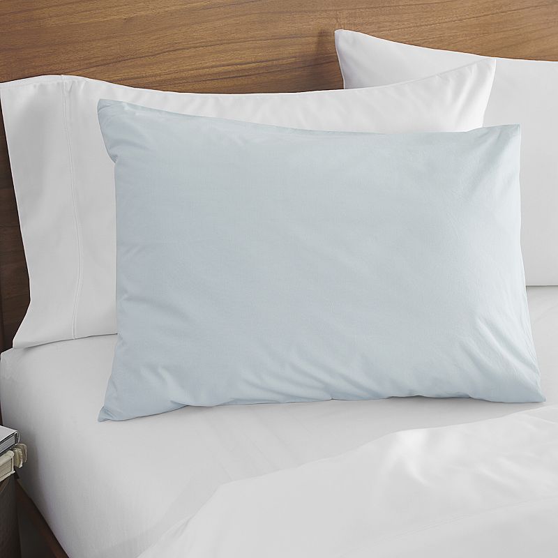 Simply Subtle Garment Wash Cotton Percale Duvet Cover Set with Shams