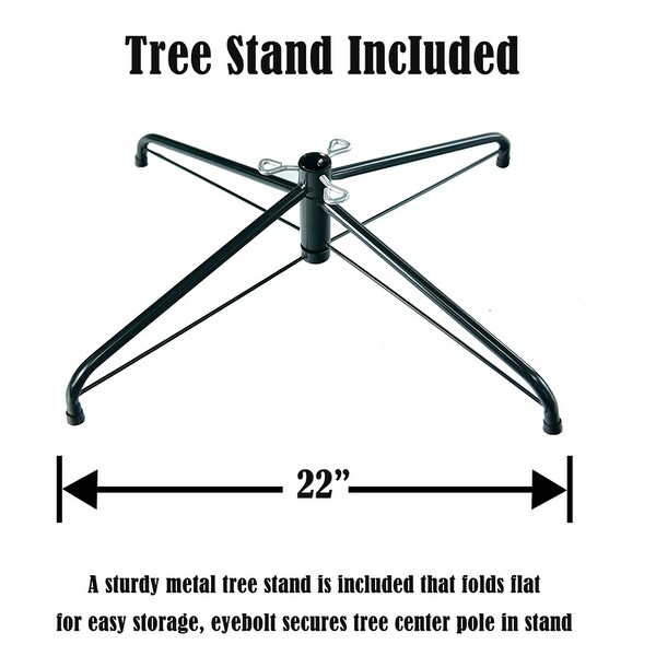 7.5ft Pointed Pencil Shape Christmas Tree with Stand