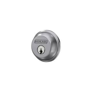 Schlage Satin Chrome Single Cylinder Deadbolt - Light Commercial B60CS G 626