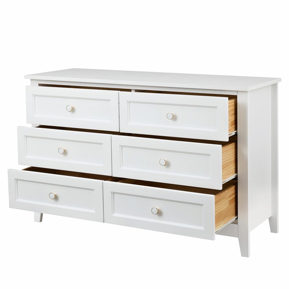 6 Drawers Dresser Cabinet  Versatile Storage Solution for Any Room