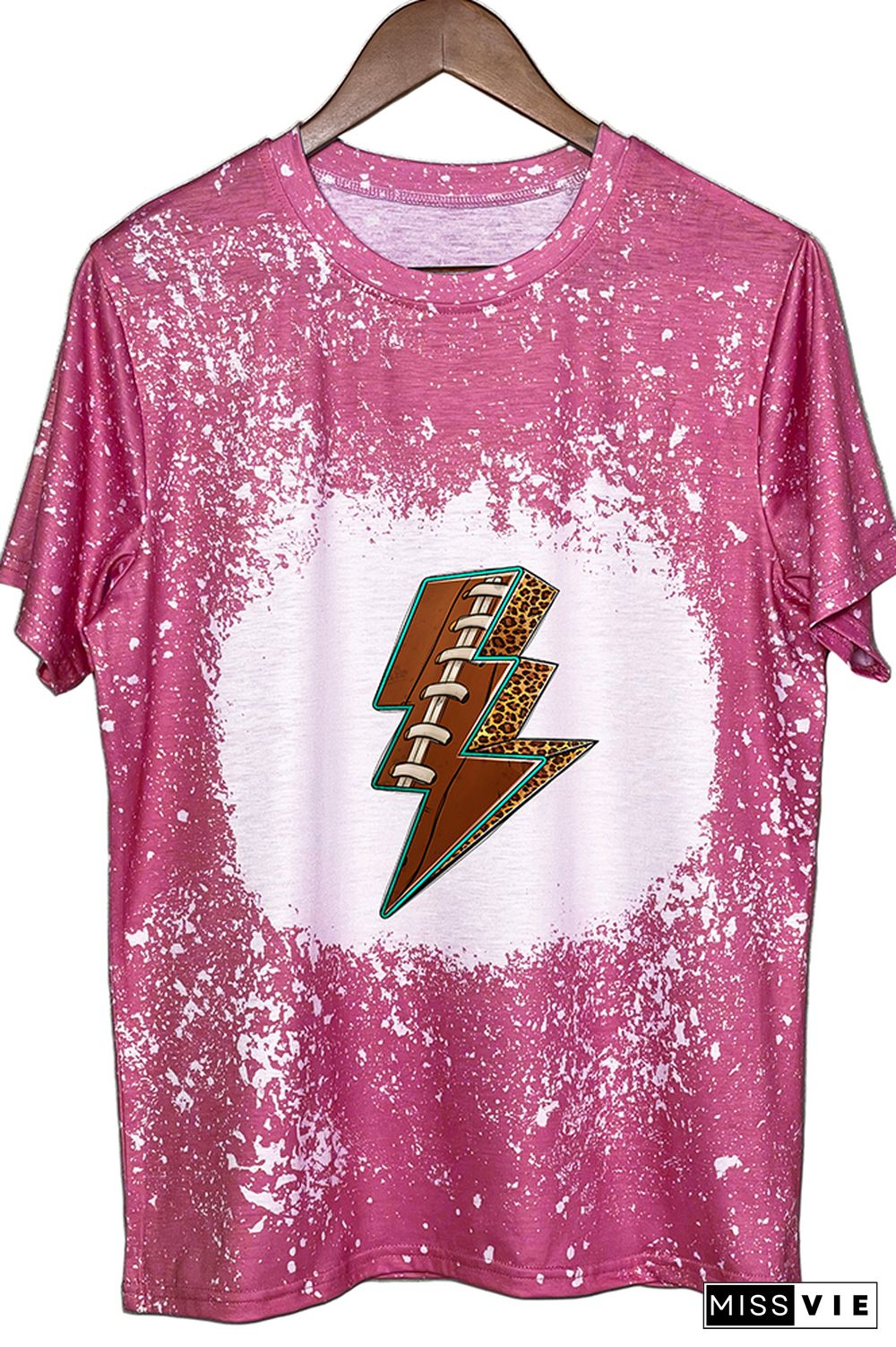 American Football Lightning Bolt Graphic Tee Wholesale