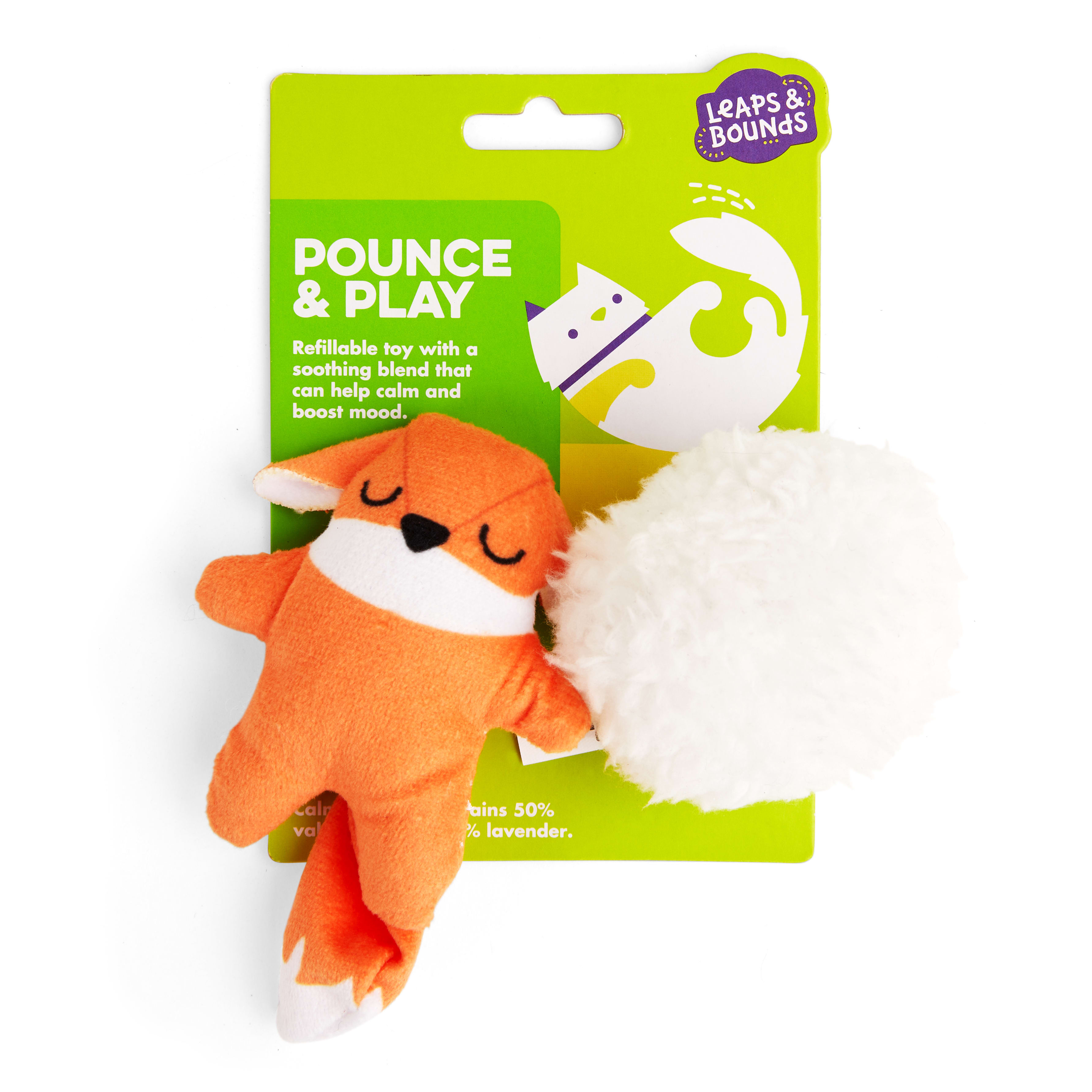 Leaps  Bounds Plush Cat Toy， Pack of 2