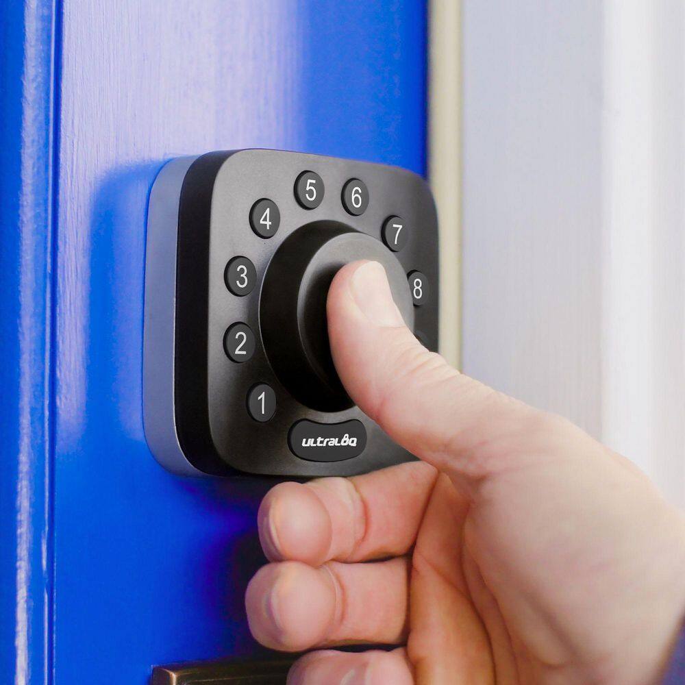 Ultraloq U-Bolt Pro Black with Satin Nickel Wi-Fi Smart Lock Deadbolt with Fingerprint and Keypad ‎UUL-U-BOLT-PRO-WIFI