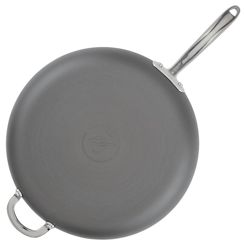 Rachael Ray Hard Anodized Nonstick Frying Pan With Helper Handle