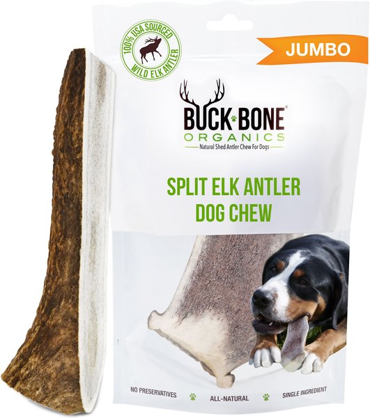 Buck Bone Organics Jumbo Split Elk Antler Dog Treats